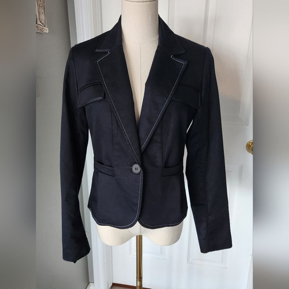 Dalia Collection Dark Navy Blazer - Size 4
